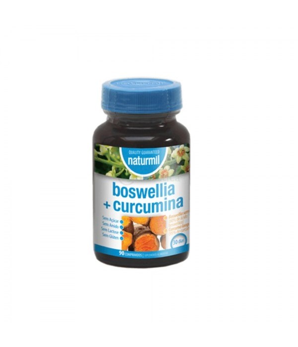 Boswellia + Curcumina - 90 Comprimidos - Naturmil